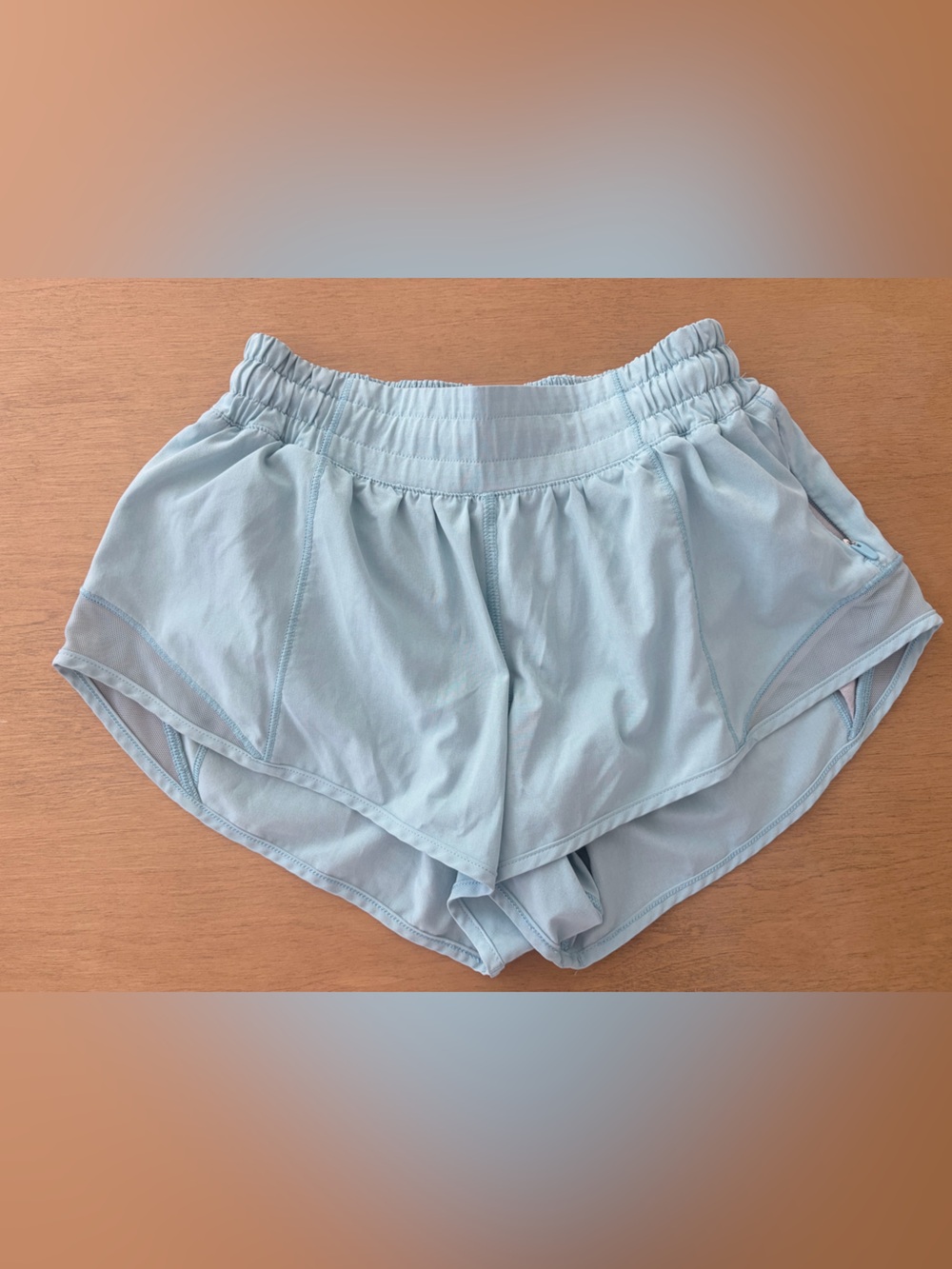 lululemon athletica Light Blue Athletic Running Shorts